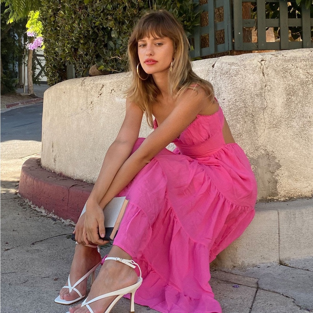 Princess Polly Joella Pink Midi Dress